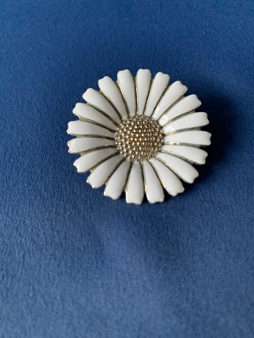 Marguerit broche 925 sterlingsølv, stemplet VB