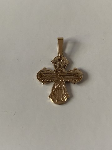 Small Daymark cross in 14 carat gold with beautiful details. Stamped 585
SOLD