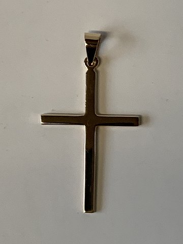 Guldkors i 8 karat guld, Enkelt design og stemplet BH 333.