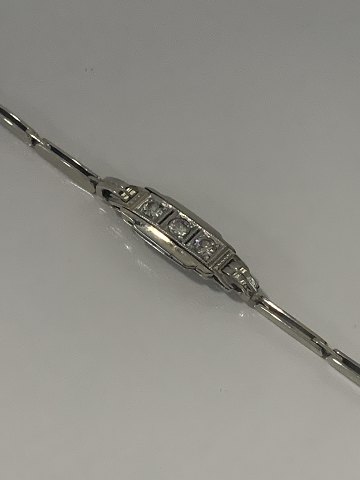 Armbånd i 18 karat hvidguld med diamanter.
Længde. 17,5 cm.