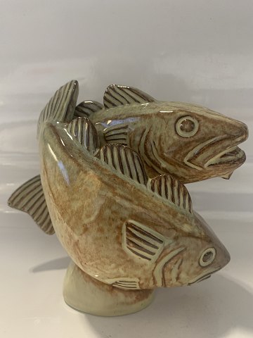Keramik Figur 2 Fisk.
Højde 13 cm.