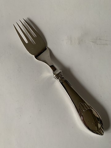 Træske Fiskegaffel Sølv.
Længde 18,4 cm.