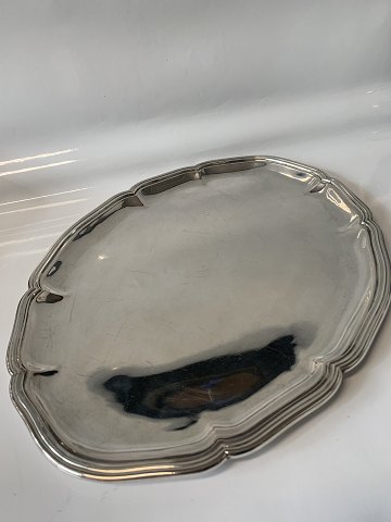 Silver serving platter, stamped Johannes Siggaard, from 1937
