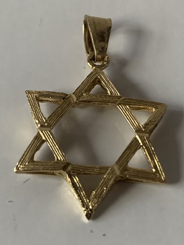 Star of David pendant in 14 Karat gold.