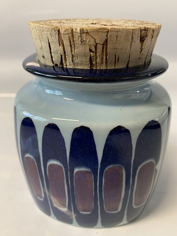 Royal Copenhagen Tenera Krukke med korkprop.
Højde 12 cm.