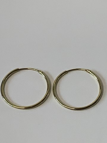 Creoler øreringe i 8 karat guld.
Diameter 2,4 cm.