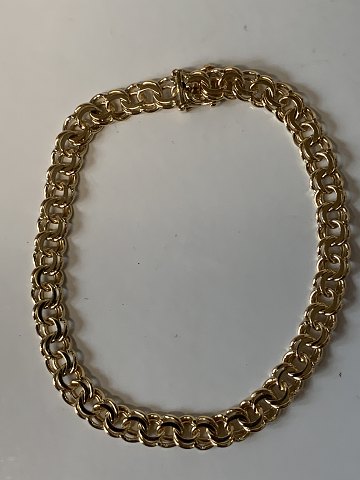 Bismark gold bracelet in 14 karat gold.
Length 19 cm.