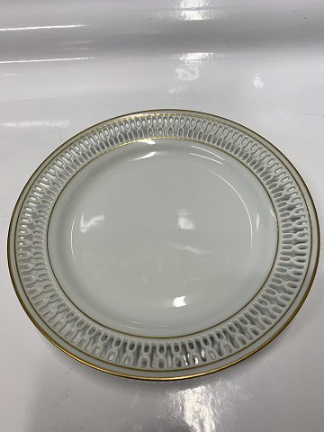 Bing & Grondahl, Haga, Cake plate with gold and openwork edge.
Decoration number 616