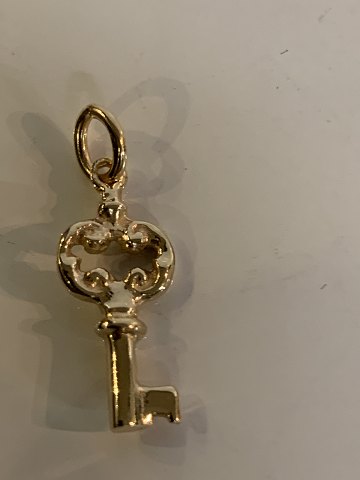 Nøgle Vedhæng / Charms i 14 karat guld
Højde 23,0 mm