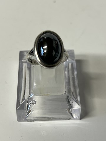 Damering i sølv med BlodstenSterling sølvStørrelse 53