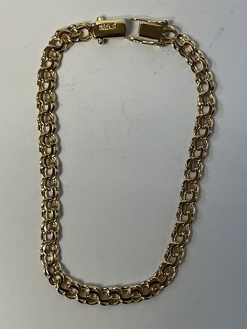 Bismark gold bracelet in 14 karat gold.Length 19.5 cm.