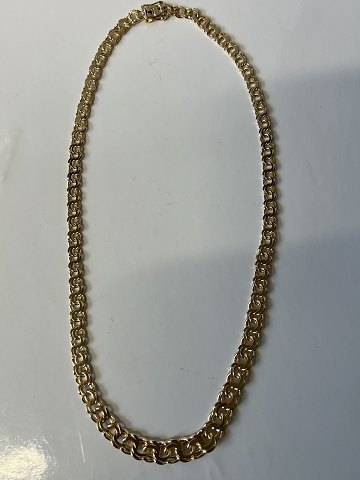Bismark necklace in 14 carat gold, with gradient Length 45 cm.
