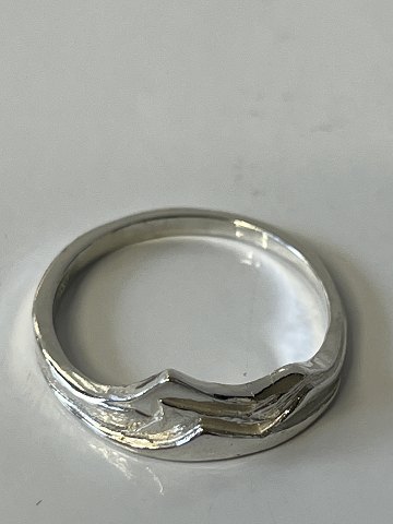 Silver ring in sterling silverSize 56.