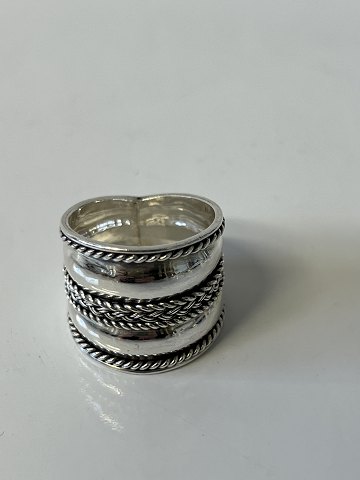 Silver ring with a beautiful designSize 55