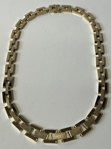 Block necklace with embossing in the middle row. Stamped SKR 585
