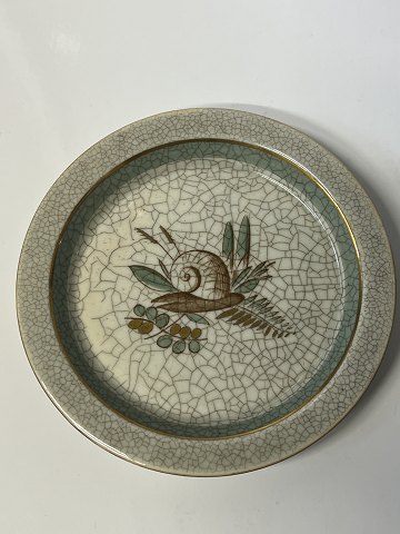Royal Copenhagen Bowl with cracks.Motif: Snail in bushDecoration no. 746-3010,