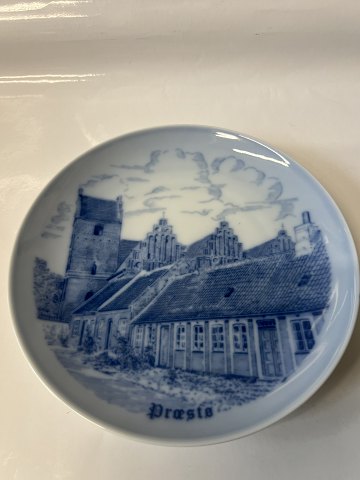 Bing & Grøndahl, plate with motif of Præstø town. Ø:. 18 cm.