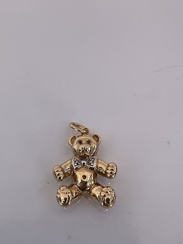 Bear Charms / Pendant in 14 carat goldHeight 28.34 mm