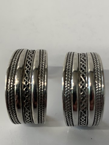 Hoop, Earrings Sterling Silver,Stamp: ALE 925sMeasures 2.3 cm
