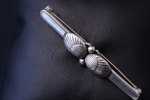 Georg Jensen Sterling Sølv Broche Art DecoDesign nummer 66.