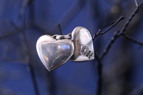 Georg Jensen silverHeart pendant.Design number 579A