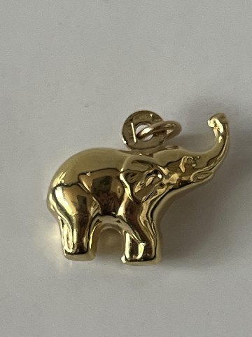 Elephant Pendant / Charms in 14 carat goldHeight 1.6 cm