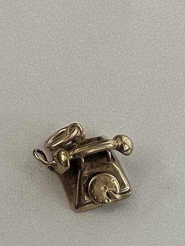Telephone Pendant / Charms in 14 carat goldHeight 1.5 cm