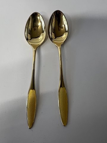 Frigast Sterling Sølv/Emalje Moccaske ForgyldtLængde 9,4 cm.