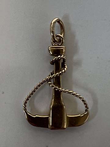 Anchor Pendant/Charms in 14 carat gold.Height: 2.7 cm.
