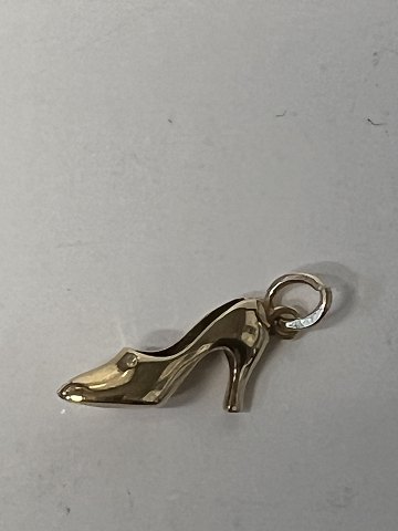 Højhælede sko Vedhæng/Charms i 14 karat guld.Højde: 1,9 cm.
