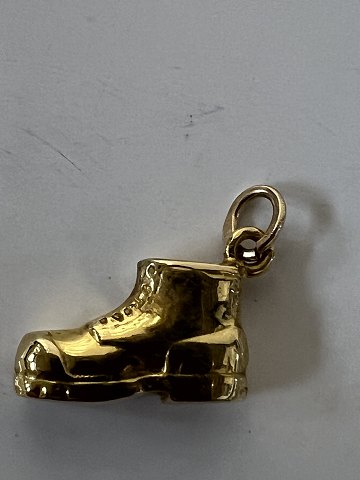 Støvle, sko Vedhæng/Charms i 14 karat guld.Højde: 2,0 cm.