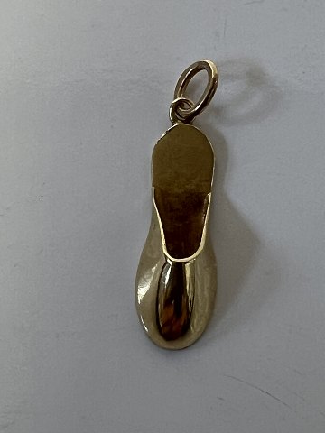 Hjemmesko Vedhæng/Charms i 14 karat guld.Højde: 2,2 cm.