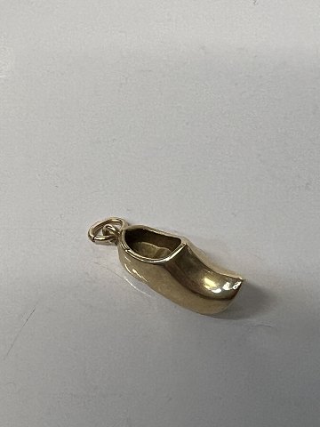 Træsko Vedhæng/Charms i 14 karat guld.Højde: 2,1 cm.