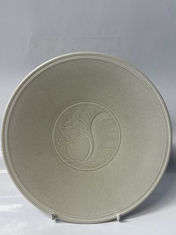Aluminia RC. Dish, decorated with squirrel with nut.Diameter 20.8 cm.