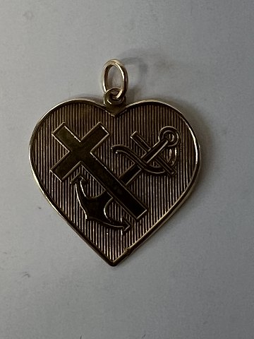 Tro, Håb og Kærlighed i Charms / Vedhæng 14 karat GuldHøjde 23,10 mm