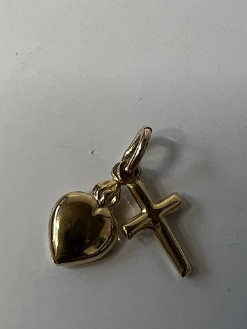 Håb og Kærlighed i Charms / Vedhæng 14 karat GuldHøjde 18,10 mm