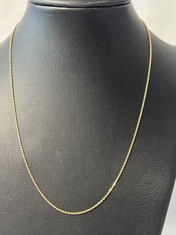 Necklace Anchor facet 14 kt. gold.Length 45.0 cm