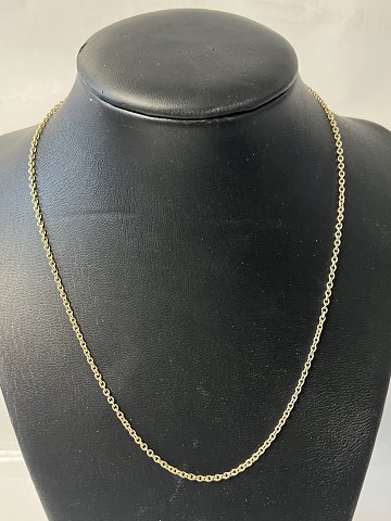 Round anchor necklace, gold-plated sterling silver, with eyelet clasp.Length: 44 cm.