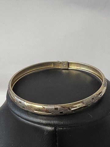 Bangle Gold Plated Two-Tone Sterling SilverMeasures 6.0 cm
