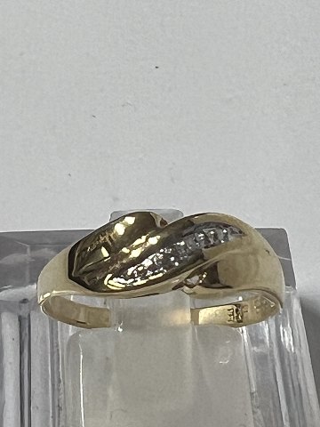 14kt gold Vintage ring with DiamondSize 56