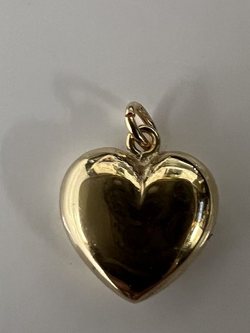 14 karat guld Hjerte.Charms / Vedhæng.Højde 1,6 cm.