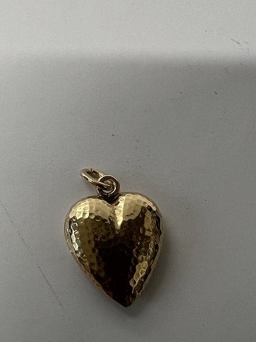 14 karat guld Hjerte.Charms / Vedhæng.Højde 1,6 cm.