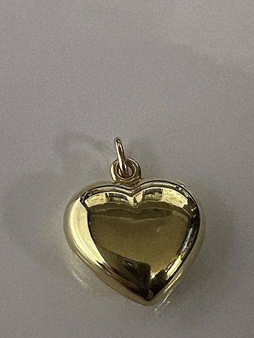 14 karat guld Hjerte.Charms / Vedhæng.Højde 1,7 cm.