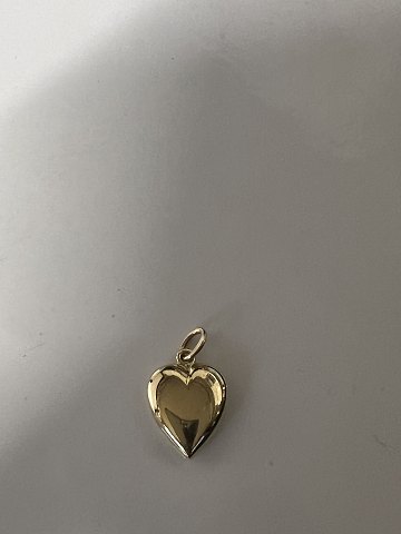 14 karat guld. Hjerte.Charms / Vedhæng.Højde 1,6 cm.