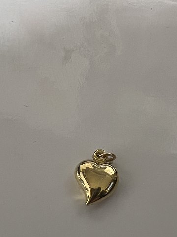 14 karat guld. Hjerte.Charms / Vedhæng.Højde 1,6 cm.