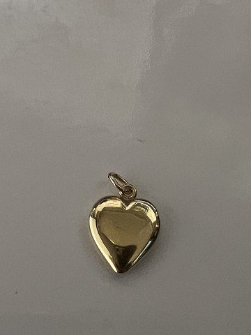14 karat guld. Hjerte.Charms / Vedhæng.Højde 1,6 cm.