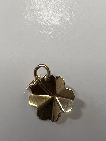 14 karat guld. Firkløver.Charms / Vedhæng.Højde 1,5 cm.