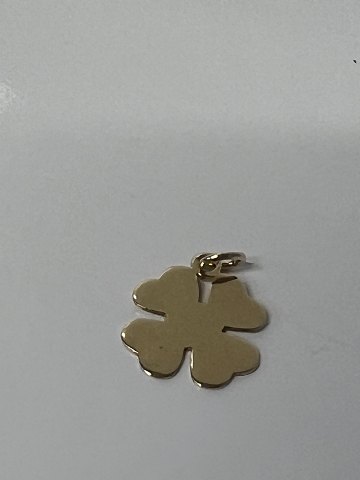 14 karat guld. Firkløver.Charms / Vedhæng.Højde 1,7 cm.