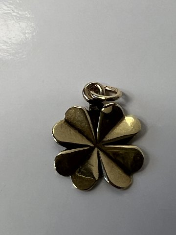 14 karat guld. Firkløver.Charms / Vedhæng.Højde 1,8 cm.
