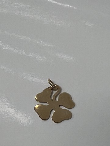 14 karat guld. Firkløver.Charms / Vedhæng.Højde 2,2 cm.